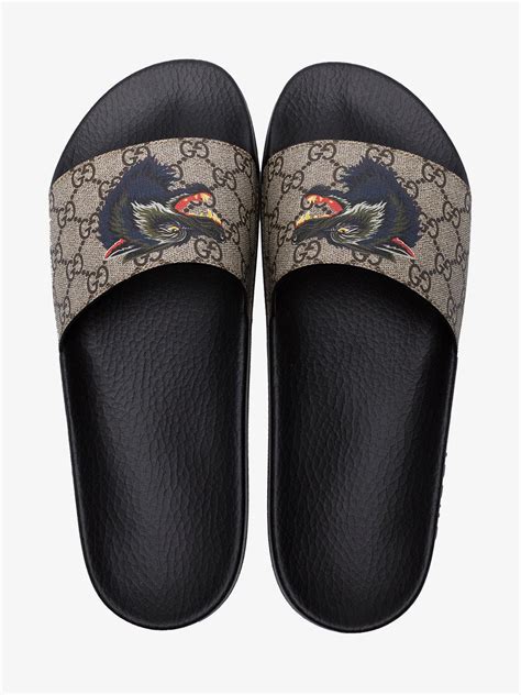 gucci wolf slide|Gucci Slides for Men .